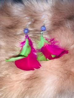 Feather earrins image 0